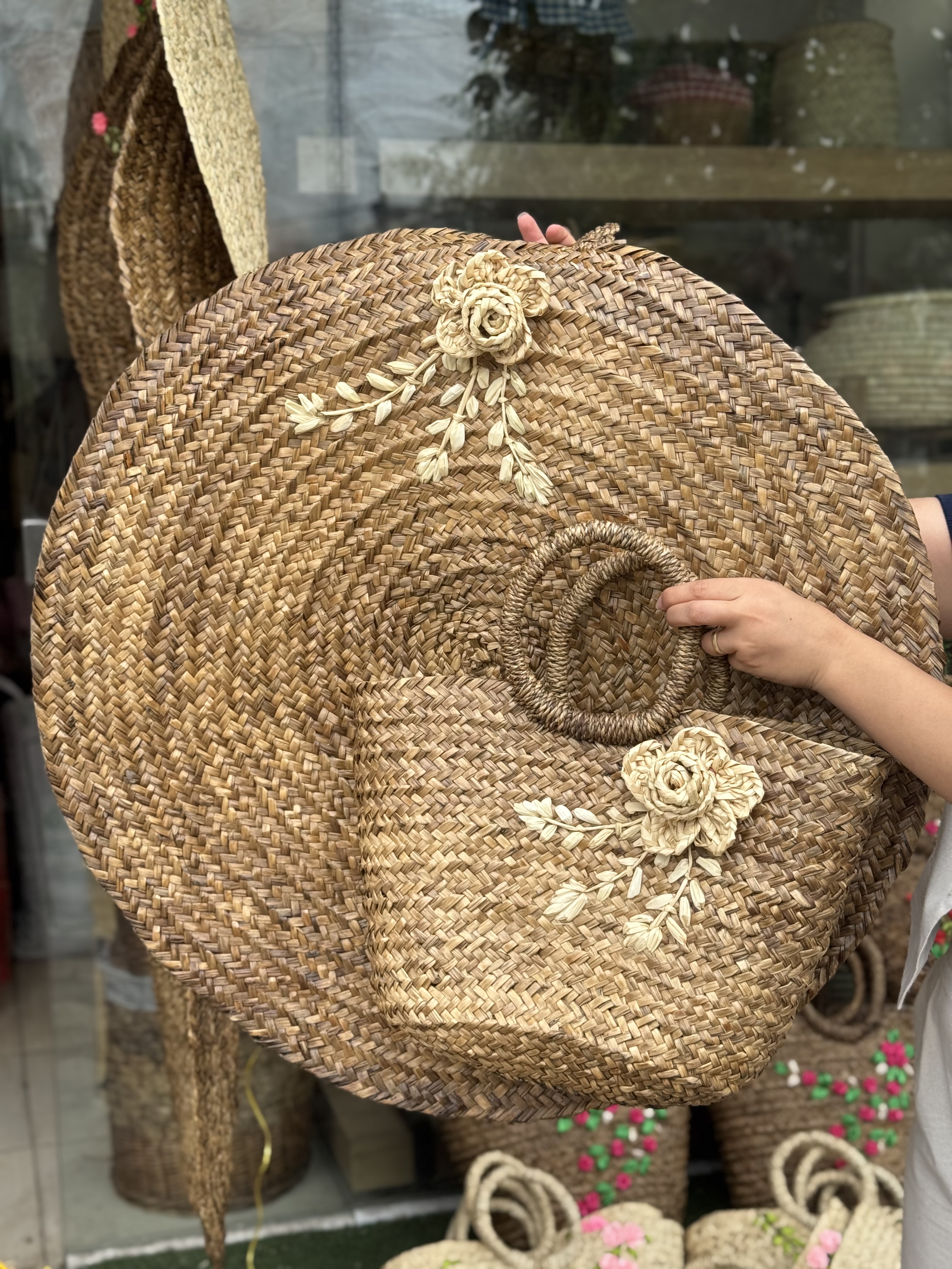 حصیری گل برجسته  رز